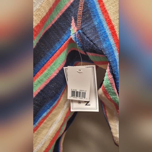 American Crown Multicolored Poncho Hoodie XL rugged with Georgia graphic - Picture 4 of 9